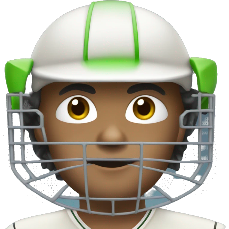Cricket batsman emoji
