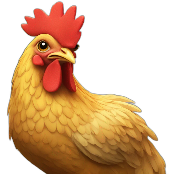 gay chicken in paris emoji