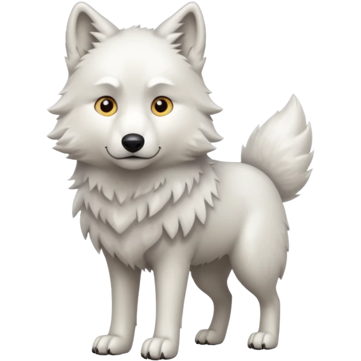 Lobo blanco emoji