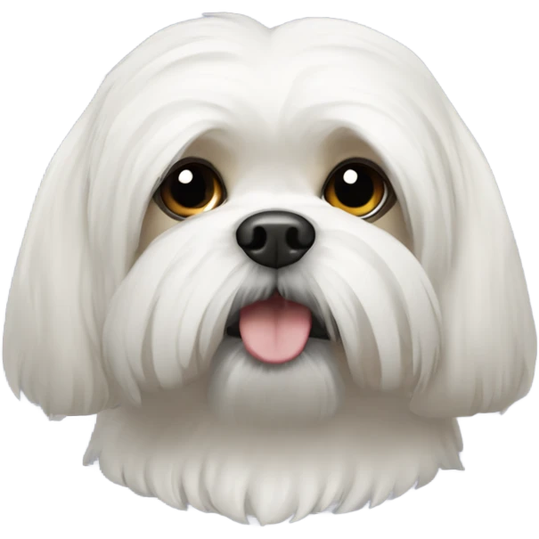 White lhaso apso  emoji