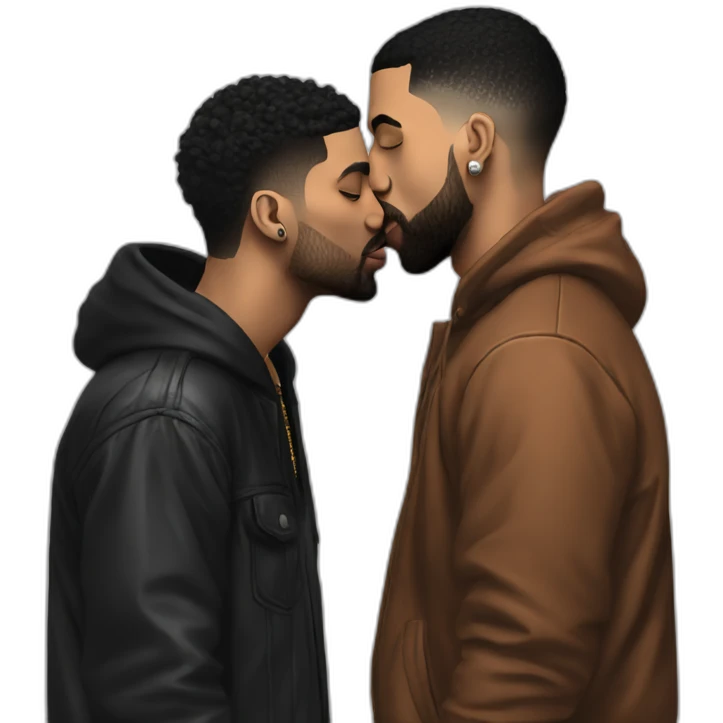 drake kissing 21 savage emoji