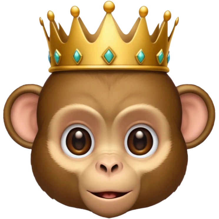   Monkey with crown
 emoji