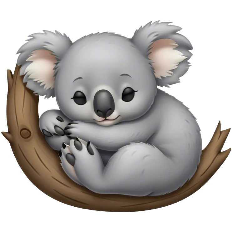 Koala sleeping and dreaming emoji