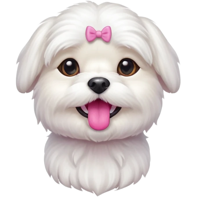 dog white maltesse emoji