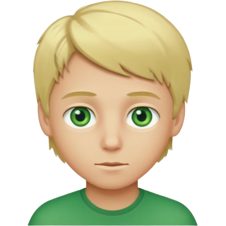 Chico rubio de ojos verdes emoji