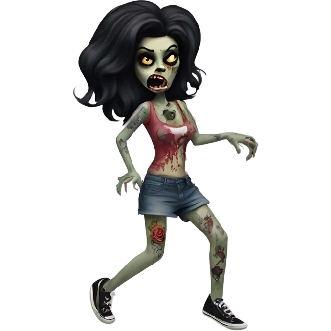 amy winehouse zombie dancing with tattoos emoji