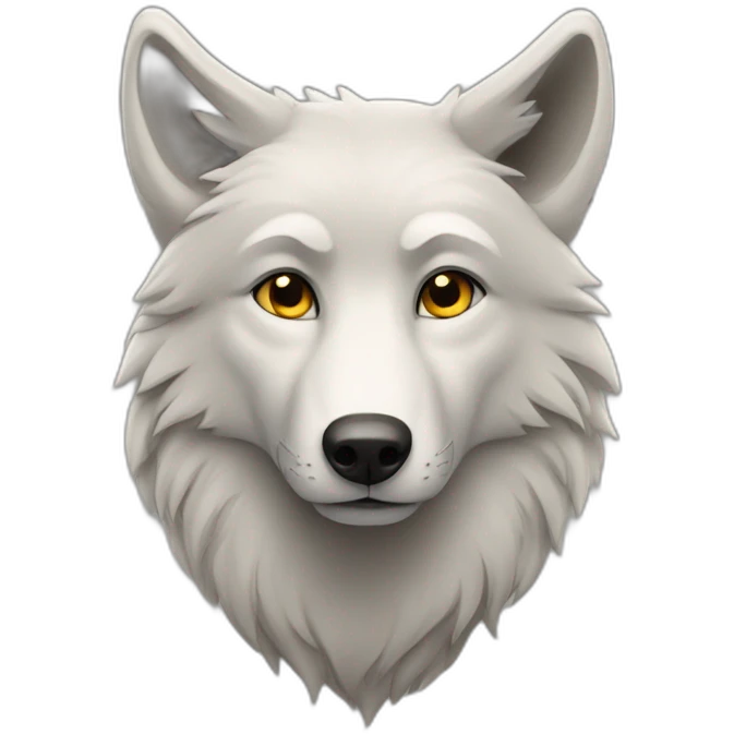 Un loup amoureux  emoji