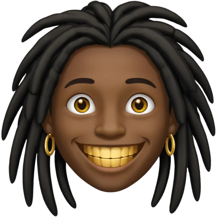 Black dread head emoji