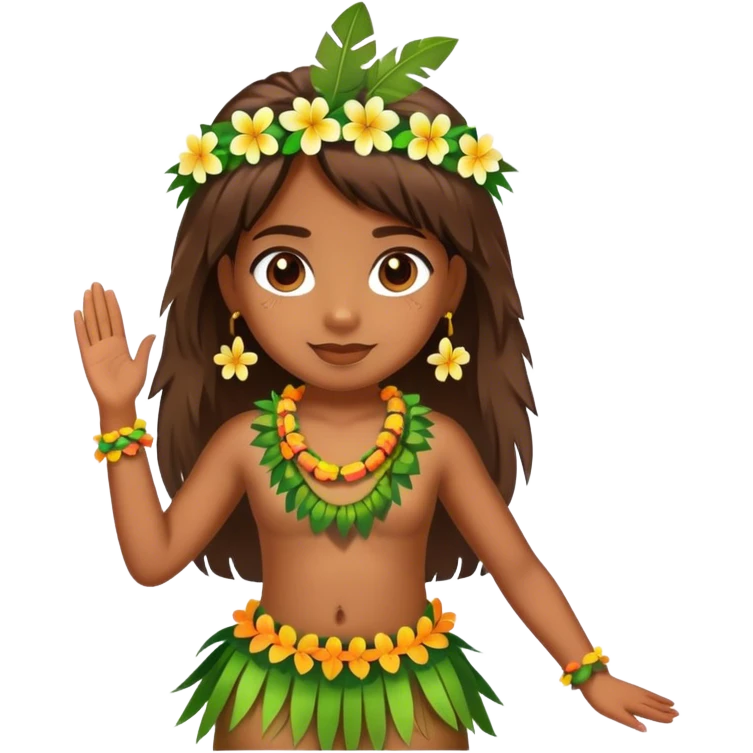 Hula girl  emoji