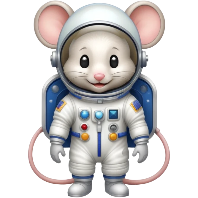 smiling mouse spaceman emoji