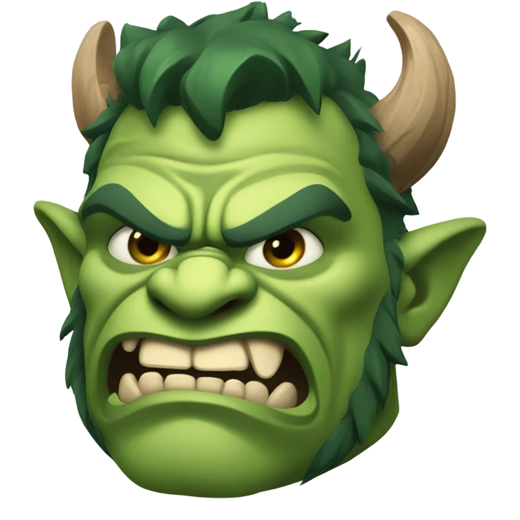 green ogre emoji