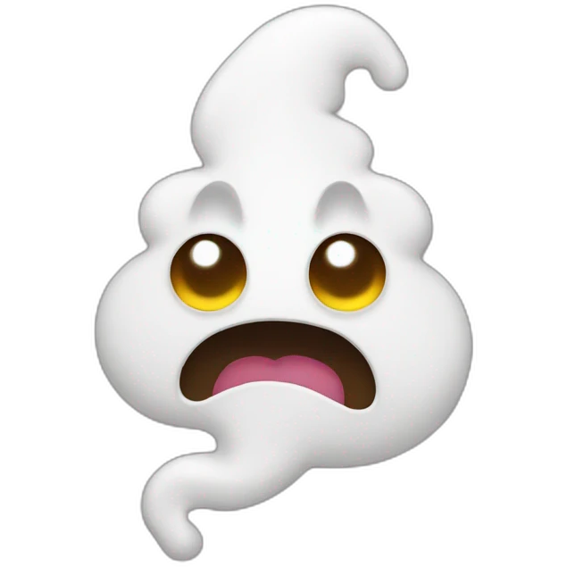 poop ghost emoji