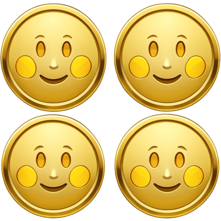 Gold coins emoji