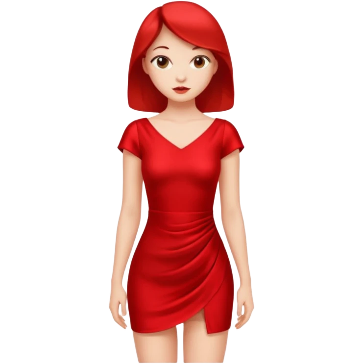 A Girl with hot short dress emoji