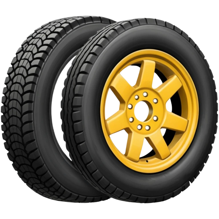 flat semi tire emoji