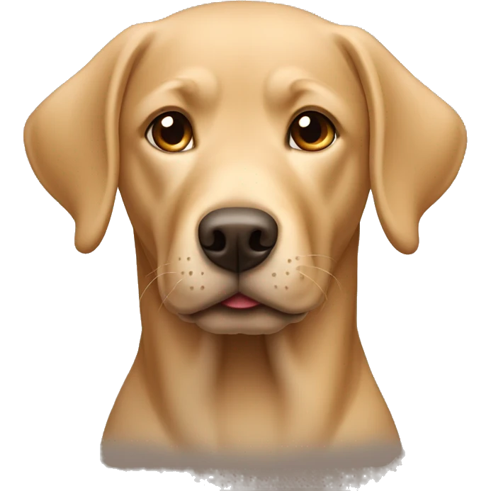 Light brown Labrador retriever  emoji