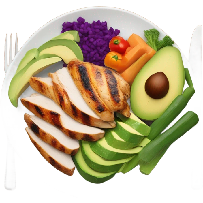 🥗 Balanced Meal – A colorful plate with a balanced meal emoji