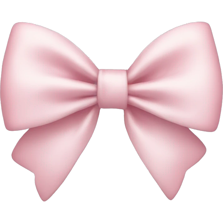 Light pink bow emoji