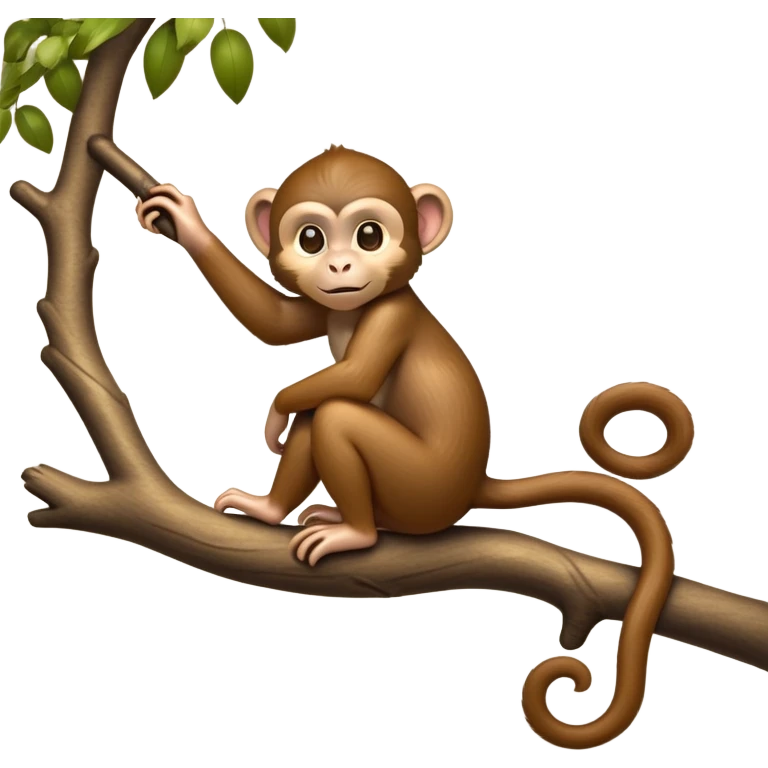 cinematic-monkey-realistic-full-body-sitting-emoji,-slim-agile-frame-poised-on-a-branch,-long-tail-curled-slightly,-head-tilted-dramatically,-warm-brown-fur-soft-and-fluffy,-bright-playful-eyes-exuding-mischief,-simplified-yet-realistic-focused-features,-highly-detailed,-glowing-with-an-almost-sarcastic-glow emoji