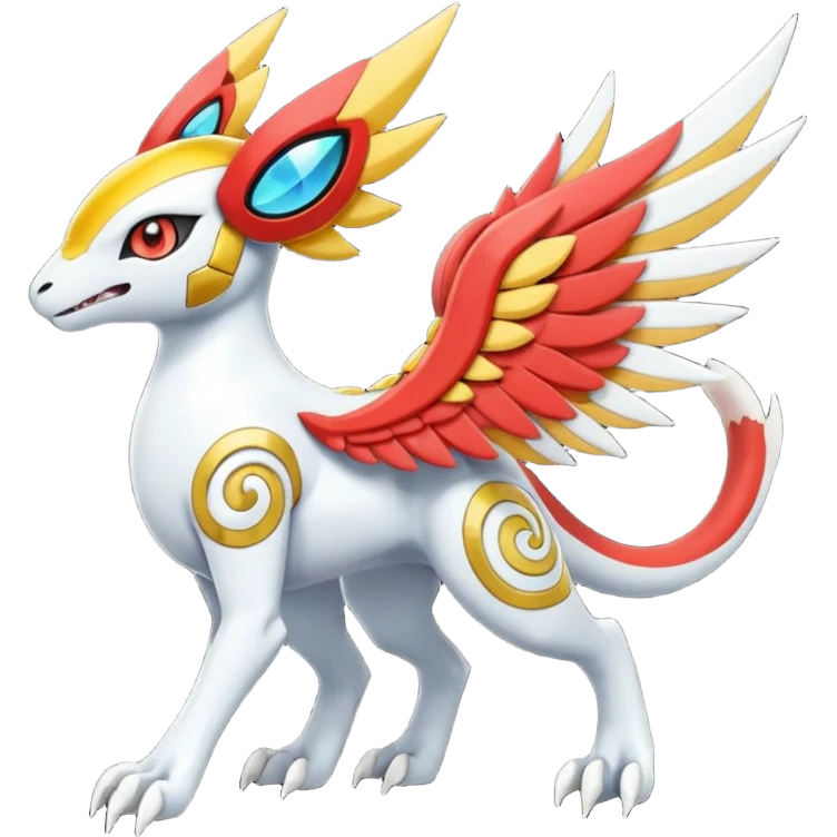 Meloetta-Latias-Koraidon-Peppercat-Wargreymon-Protogen-Pokémon-Digimon-Fakémon-fusion-hybrid-creature emoji