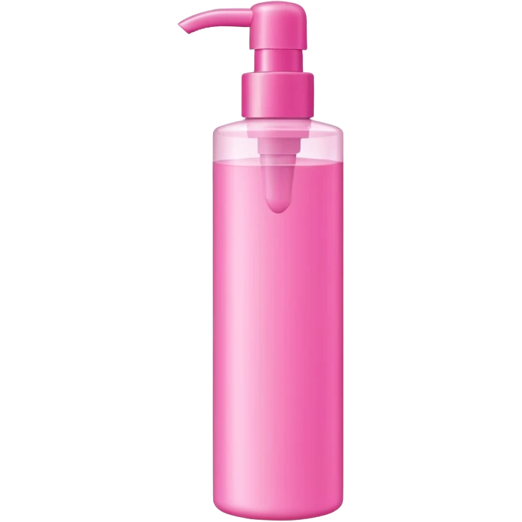 shampoo bottle in pink colour emoji