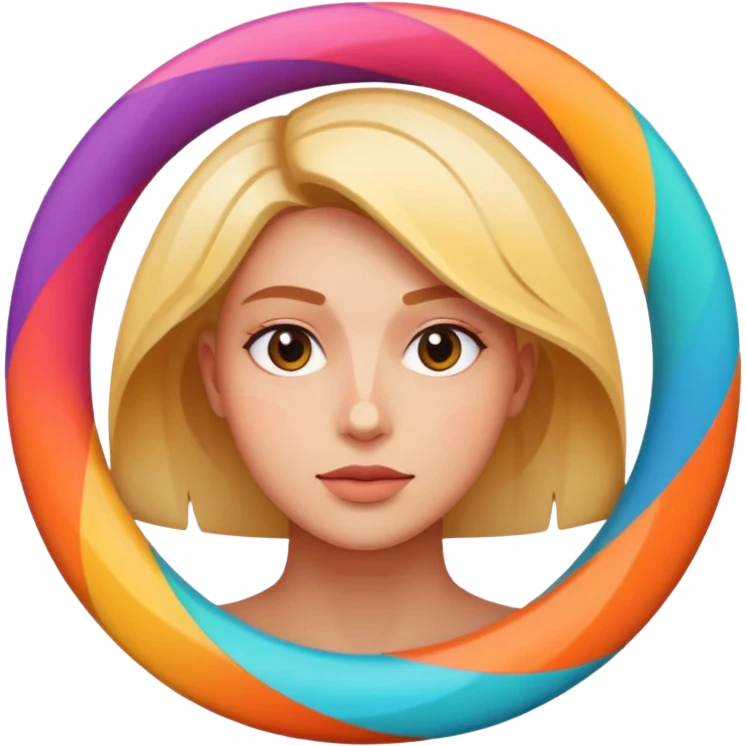 spiral with a human figure inside emoji