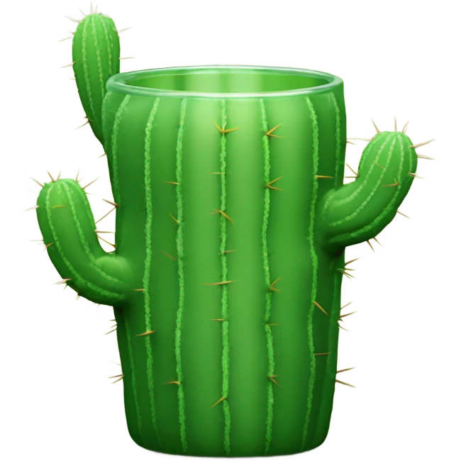 cactus shot glass emoji