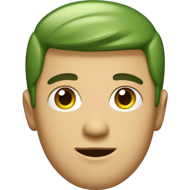 A guy with a green shirt with the text “brat” on it emoji