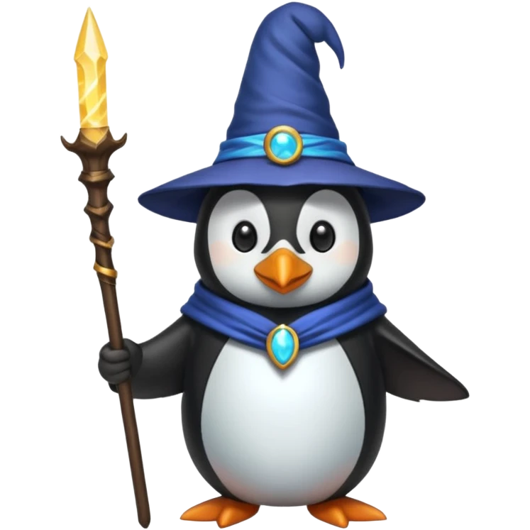 Penguin Wizard emoji
