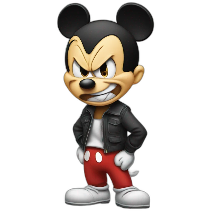 angry Mickey Mouse emoji