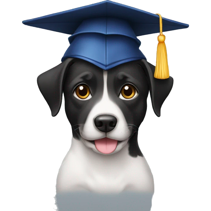 Cachorro graduação  emoji