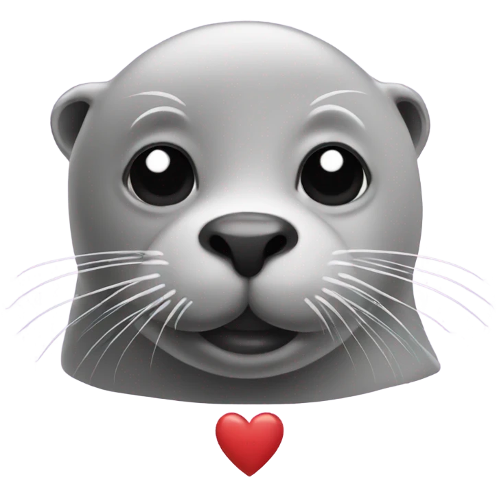 seal with hearts emoji