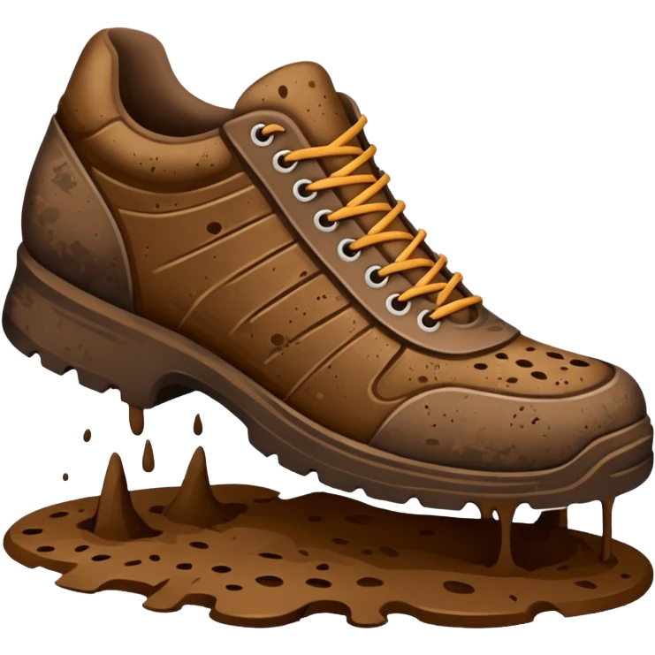 shoe stamping mud emoji
