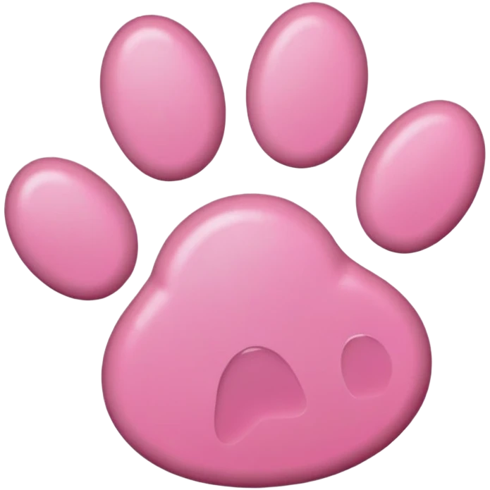 pink pawprint emoji