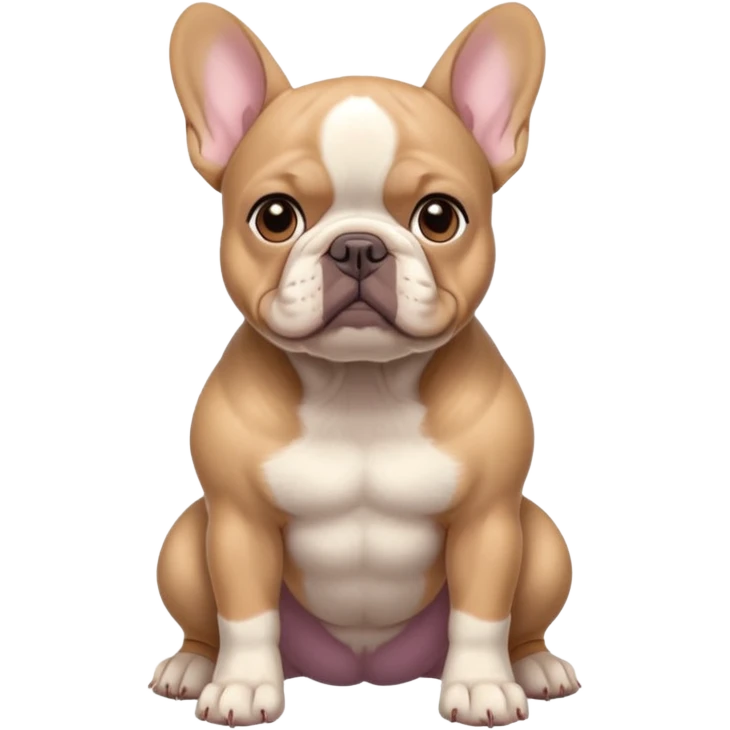 lilac tan frenchie emoji