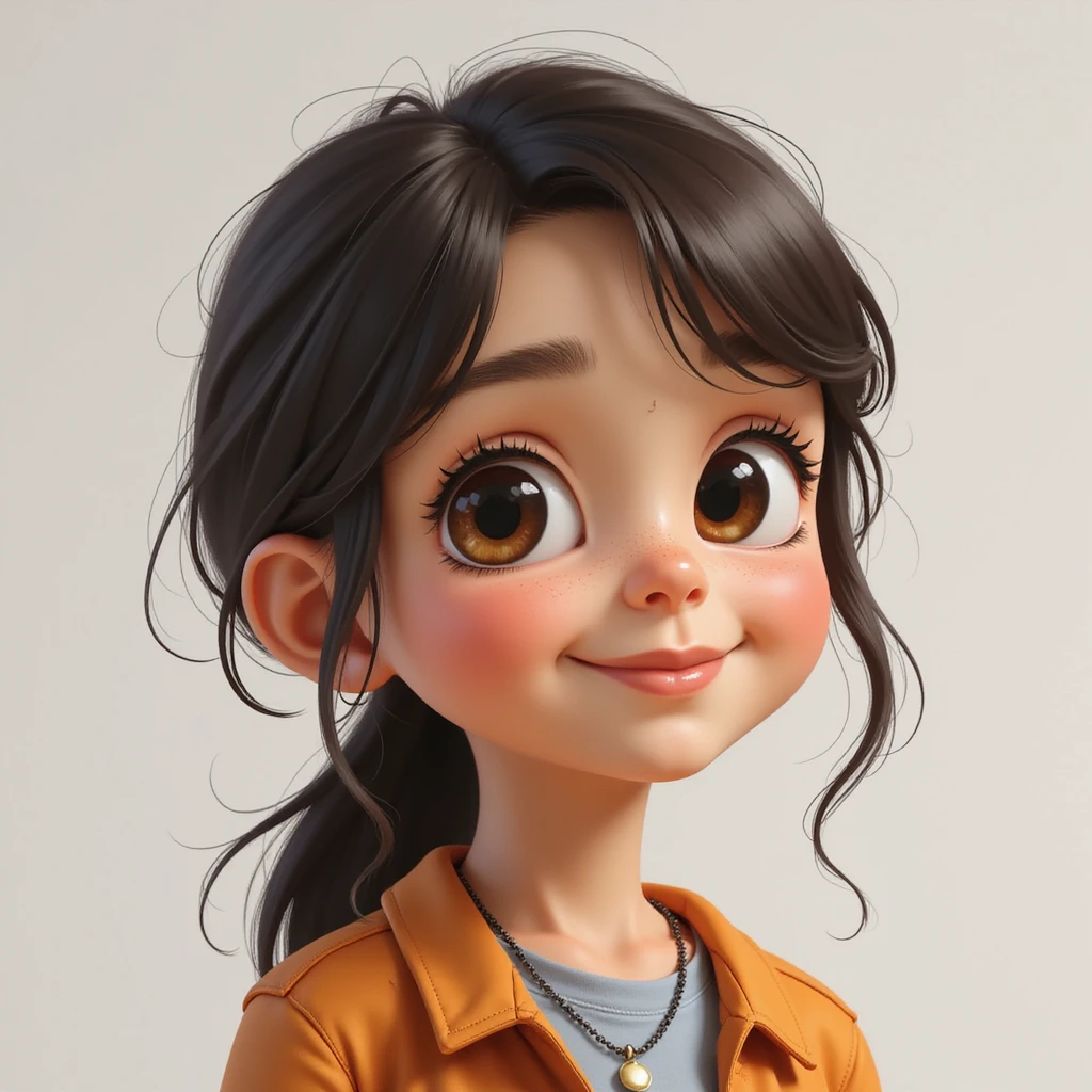 cute girl, photorealistic style, variation 2 emoji