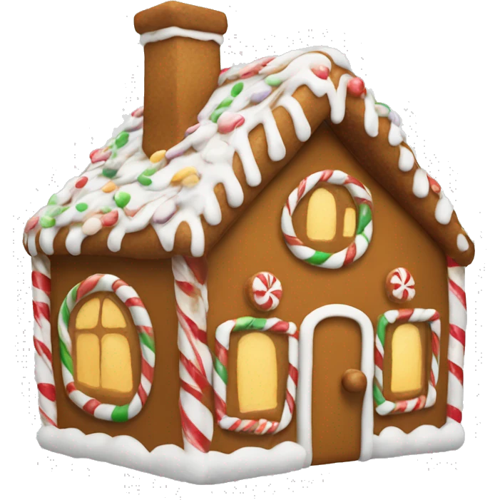 Christmas ginger bread house  emoji