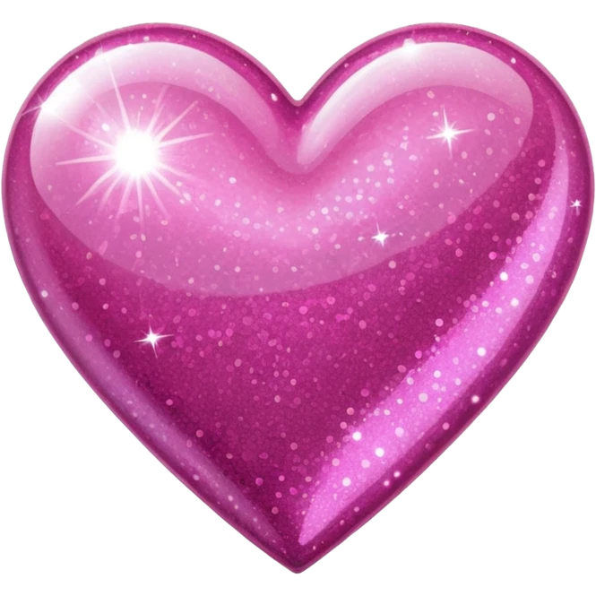 Glitter heart emoji