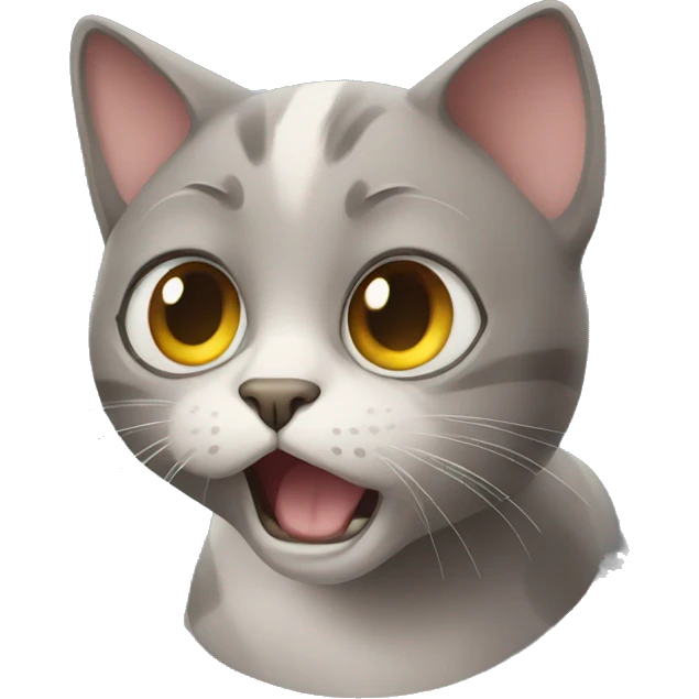 scared  cat emoji