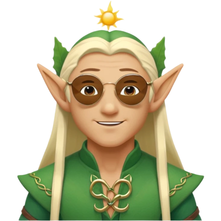 elf male legolas terminator summer wibe sunglasses emoji