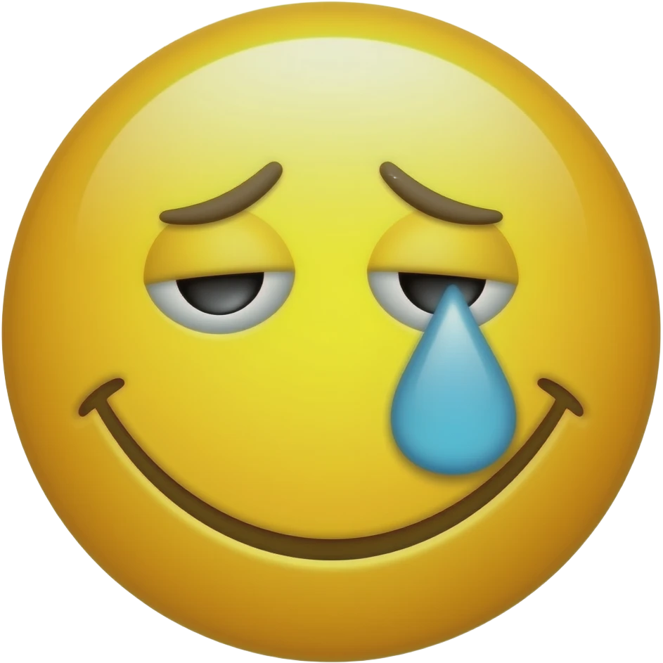 emojis.com Fruncir el seño Emoji emoni Yellow smiley emoji that's Tired and says Good morning emoji