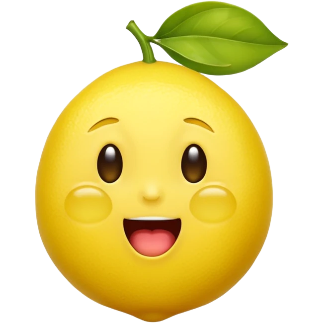 Lemon emoji 🍋 with a crying laughing face 😂 emoji