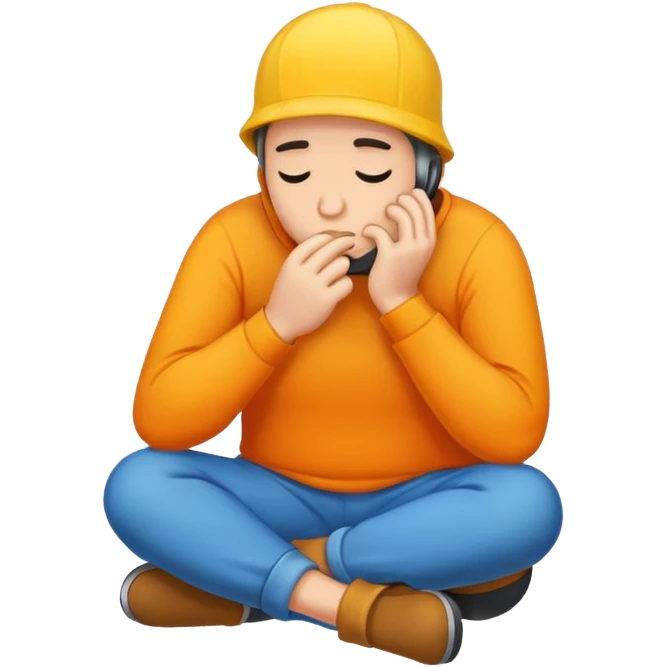 a slow thinker sticker emoji