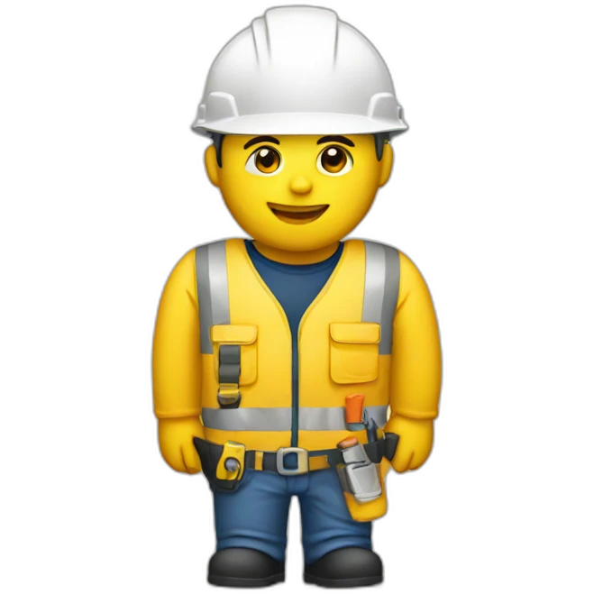 yellow construction worker emoji