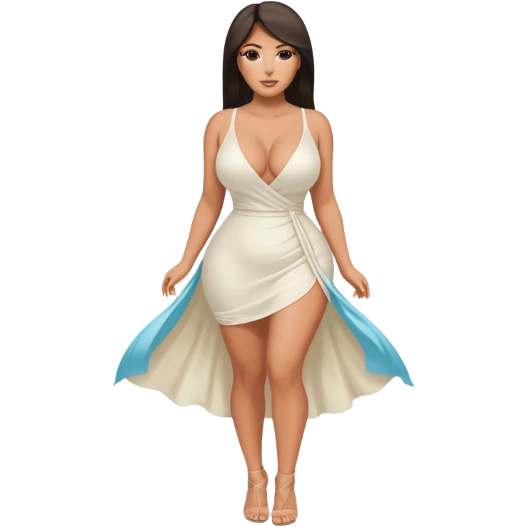 fullbody naked busty Kim Kardashian pawg buxom in missionary pose and legs wide spread emoji