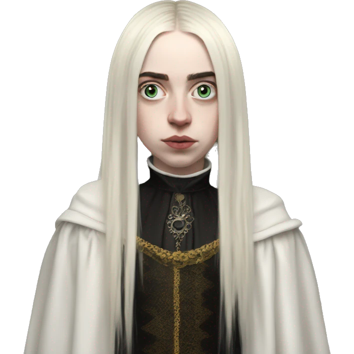Billie Eilish meets Gothic Renaissance emoji