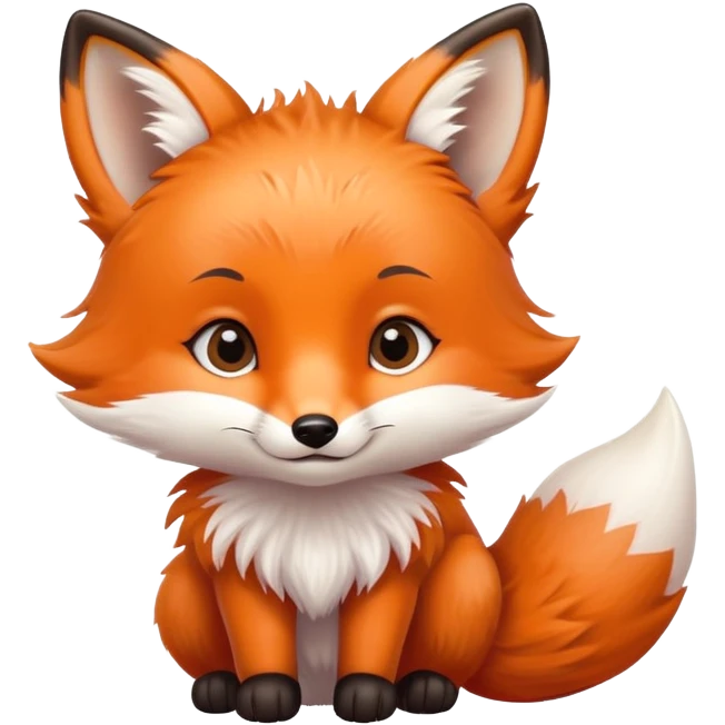 cute baby fox emoji