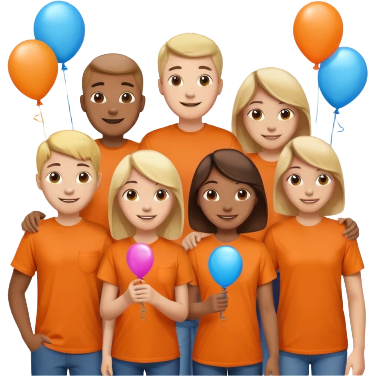 charity festival night with orange tshirt emoji