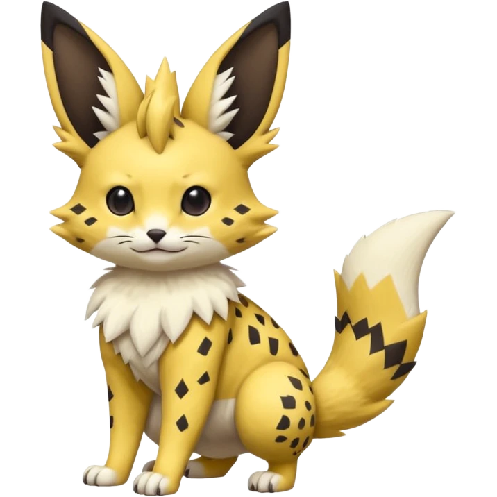 Serval-Sergal-Picchu-Minccino-Pikachu-Fakemon-Pokémon-creature  emoji