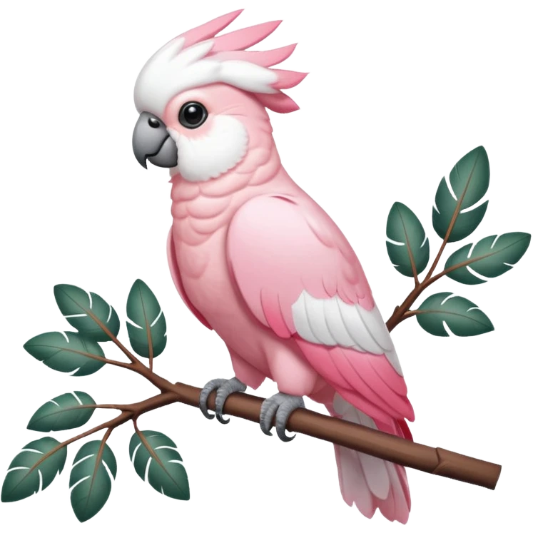 Rose breasted cuckatoo emoji